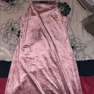 Velvet mid length dress